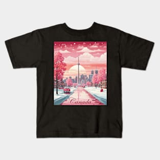 Canada Toronto Valentine's Day Vintage Kids T-Shirt